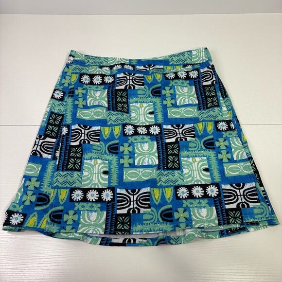 Ripskirt Hawaii Blue Mini Skirt Casual Resort Wear Size Small RR0859 - Picture 3 of 7
